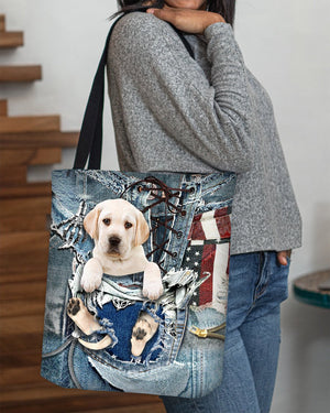 Labradoole-Ripped Jeans-Cloth Tote Bag