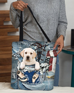 Labradoole-Ripped Jeans-Cloth Tote Bag