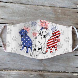 Labrador 4th Of July EZ01 1405 Face Mask