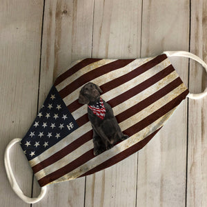 Labrador American Flag EZ03 1105 Face Mask