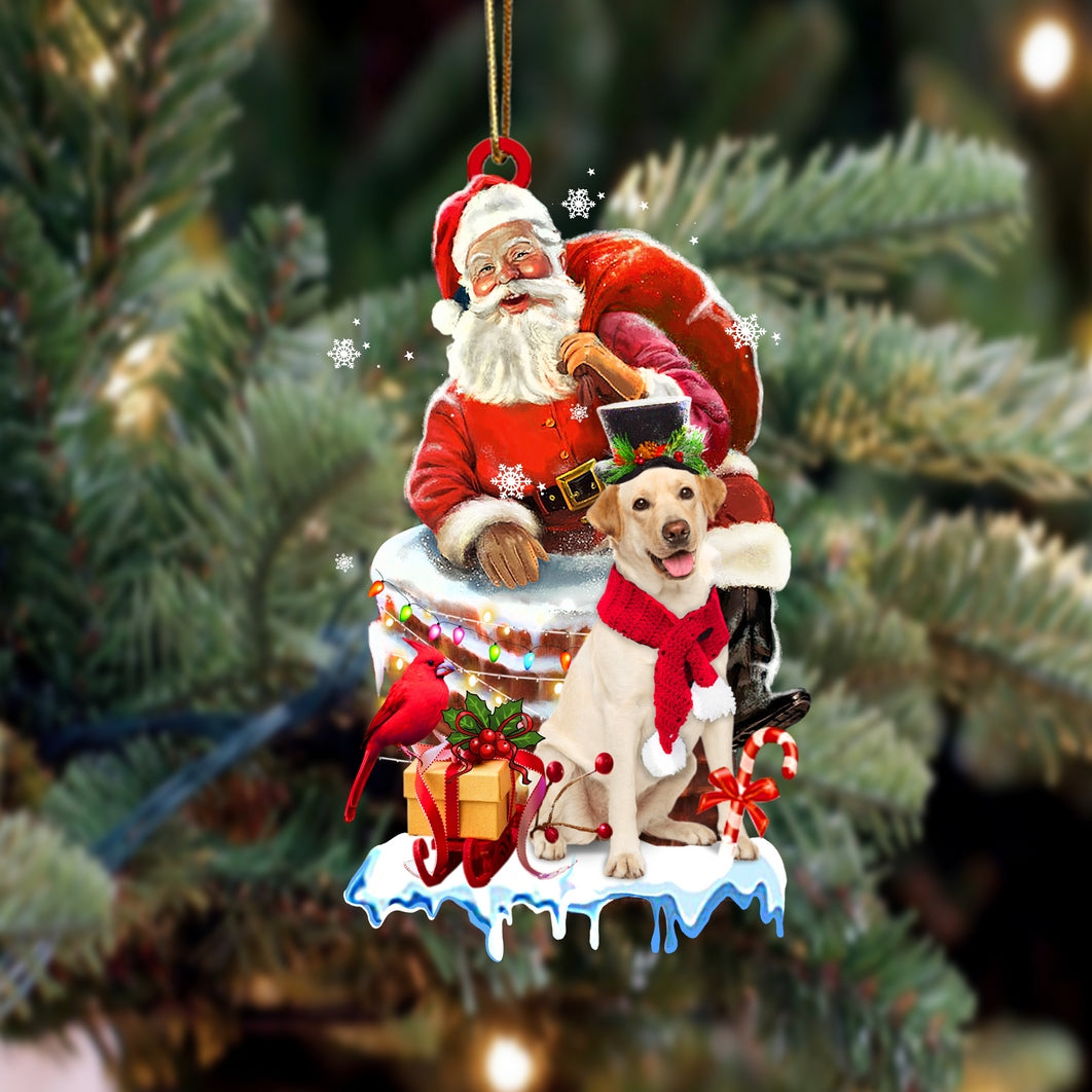 Labrador-Christmas Chimney Two Sided Ornament