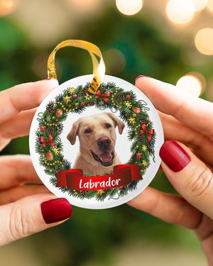 Labrador-Noel Circle-Two Sided Ornament