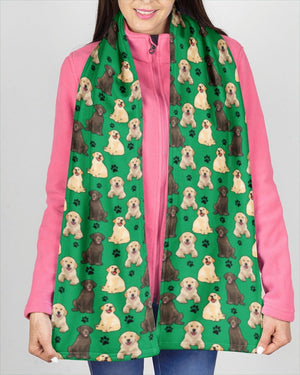 Labrador-Paw Dog Scarf