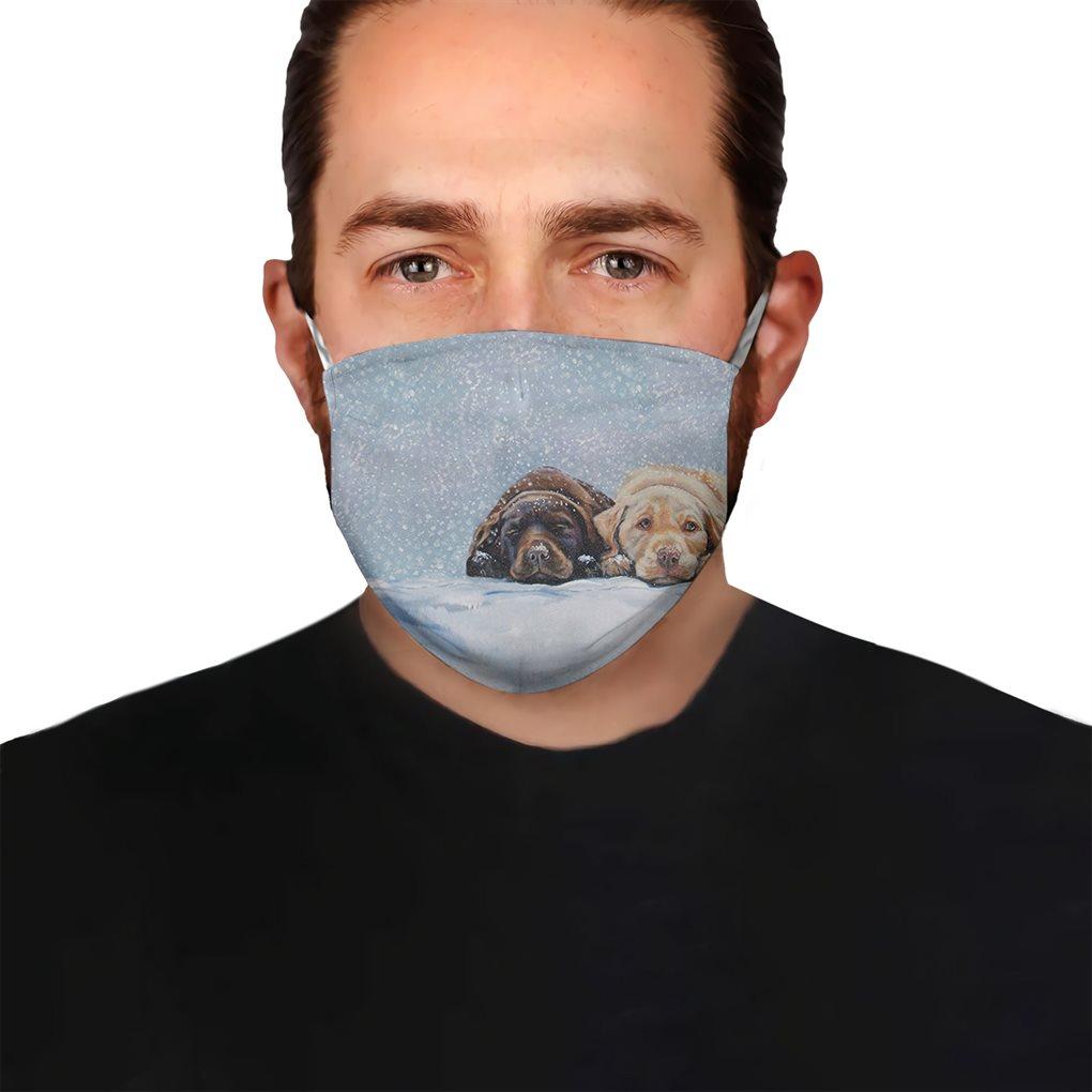 Labrador Retriever Couple EZ10 1504 Face Mask1