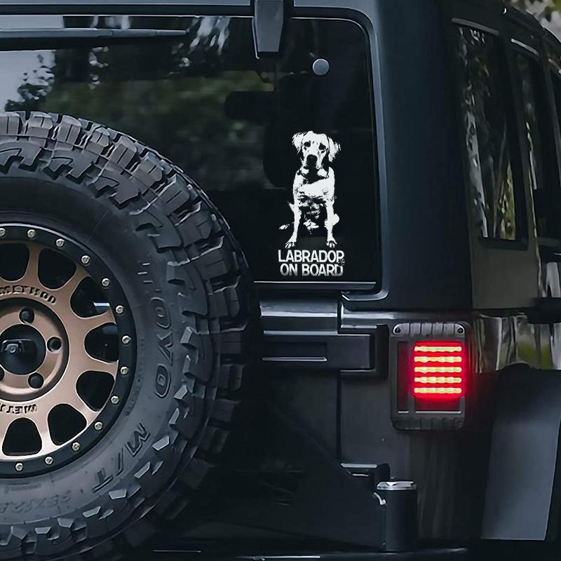 Labrado3 on Board-Car Window Sticker-Dog Sign Decal