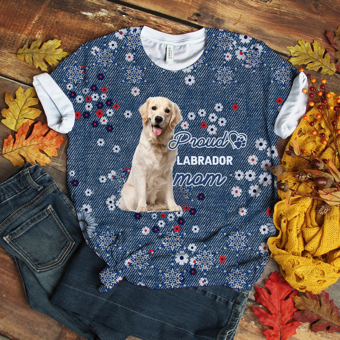 Labrador 3-Pround Mom T-shirt