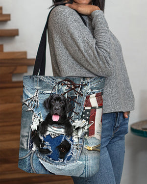 Labrador Retriever-Ripped Jeans-Cloth Tote Bag