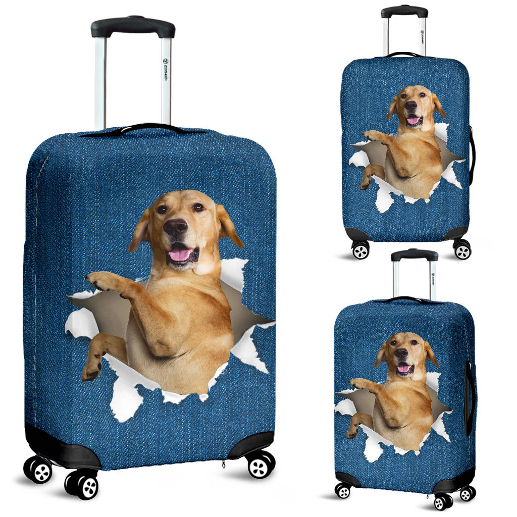 Labrador Retriever-Torn Paper Luggage Covers
