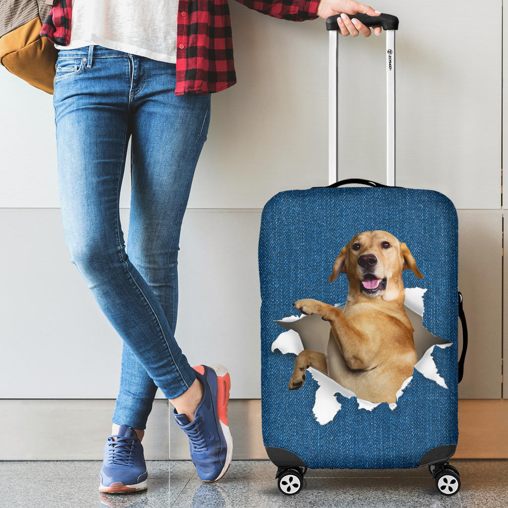 Labrador Retriever-Torn Paper Luggage Covers