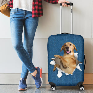 Labrador Retriever-Torn Paper Luggage Covers