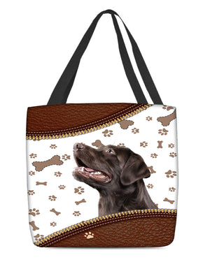 Labrador Retriever 1-Zipper Texture-Cloth Tote Bag