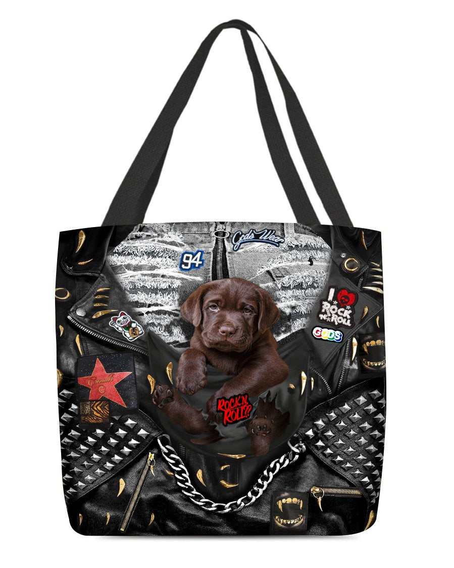 Labrador Retriever1-Rock Dog-Cloth Tote Bag