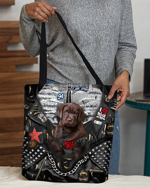 Labrador Retriever1-Rock Dog-Cloth Tote Bag