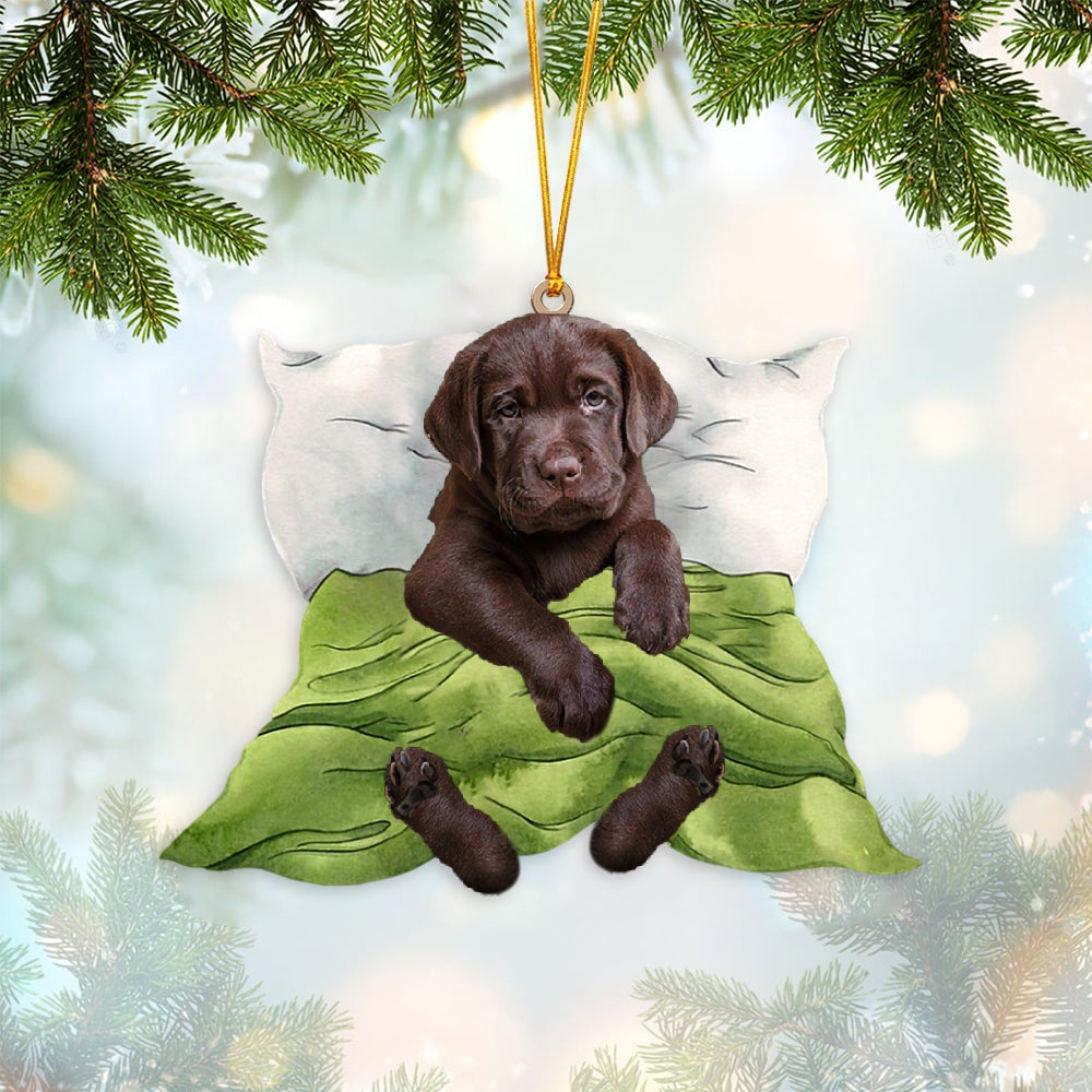 Labrador Retriever1-Sleep time Two Sides Ornament