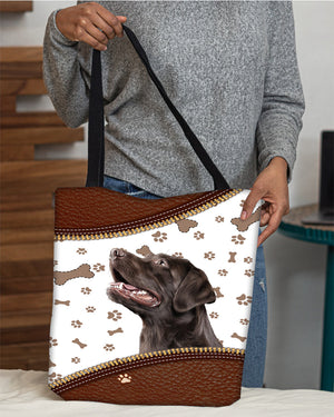 Labrador Retriever 1-Zipper Texture-Cloth Tote Bag