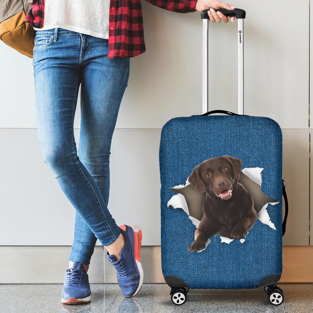Labrador Retriever 3-Torn Paper Luggage Covers