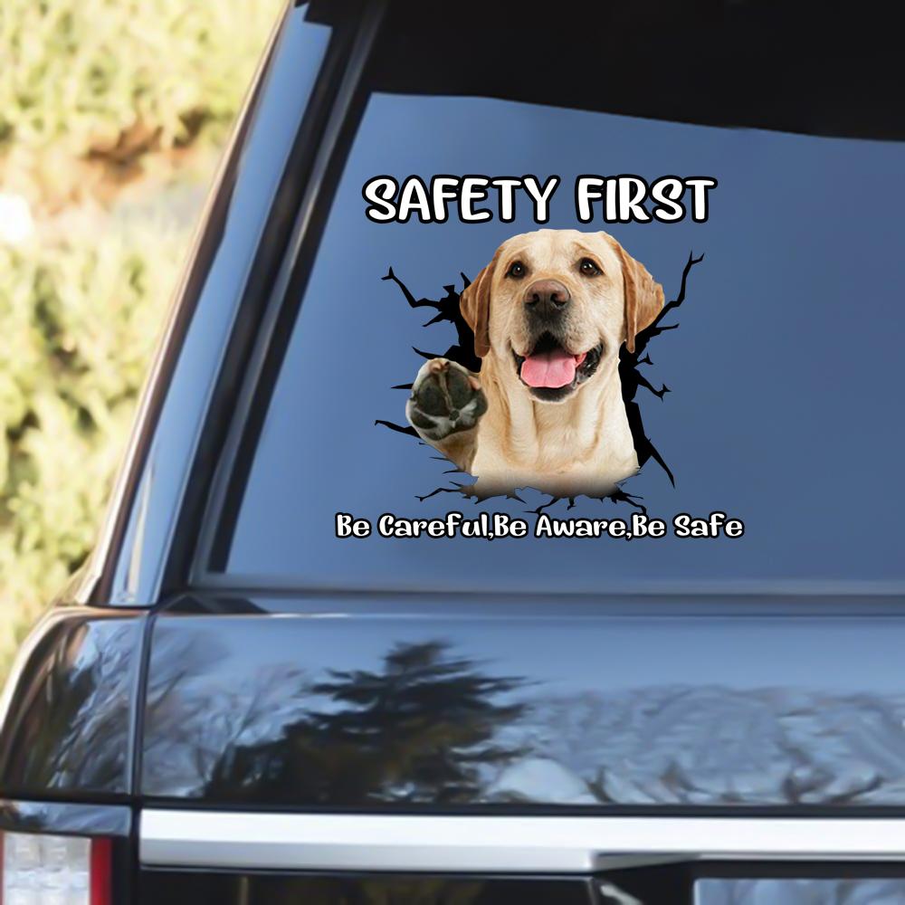 Labrador Safety First Decal