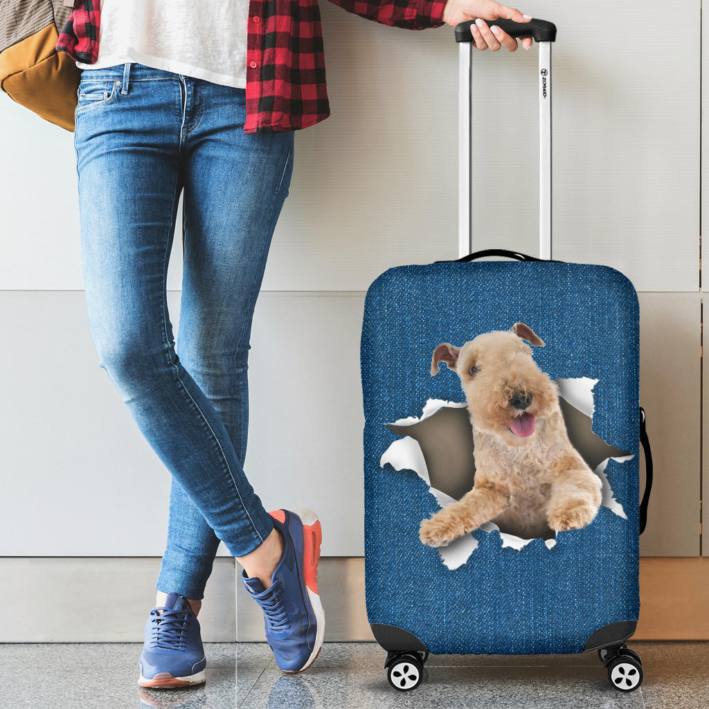 Lakeland Terrier-Torn Paper Luggage Covers