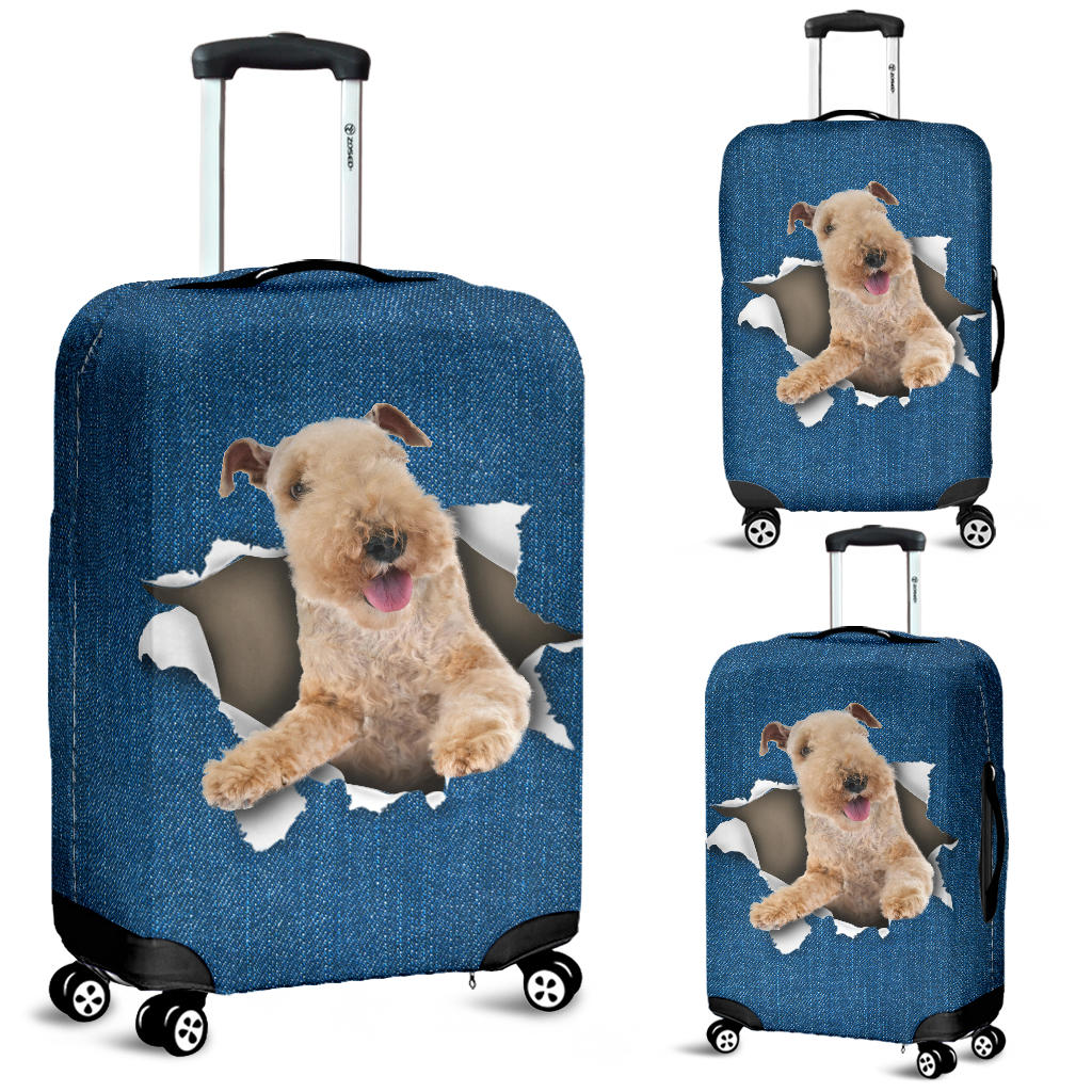 Lakeland Terrier-Torn Paper Luggage Covers