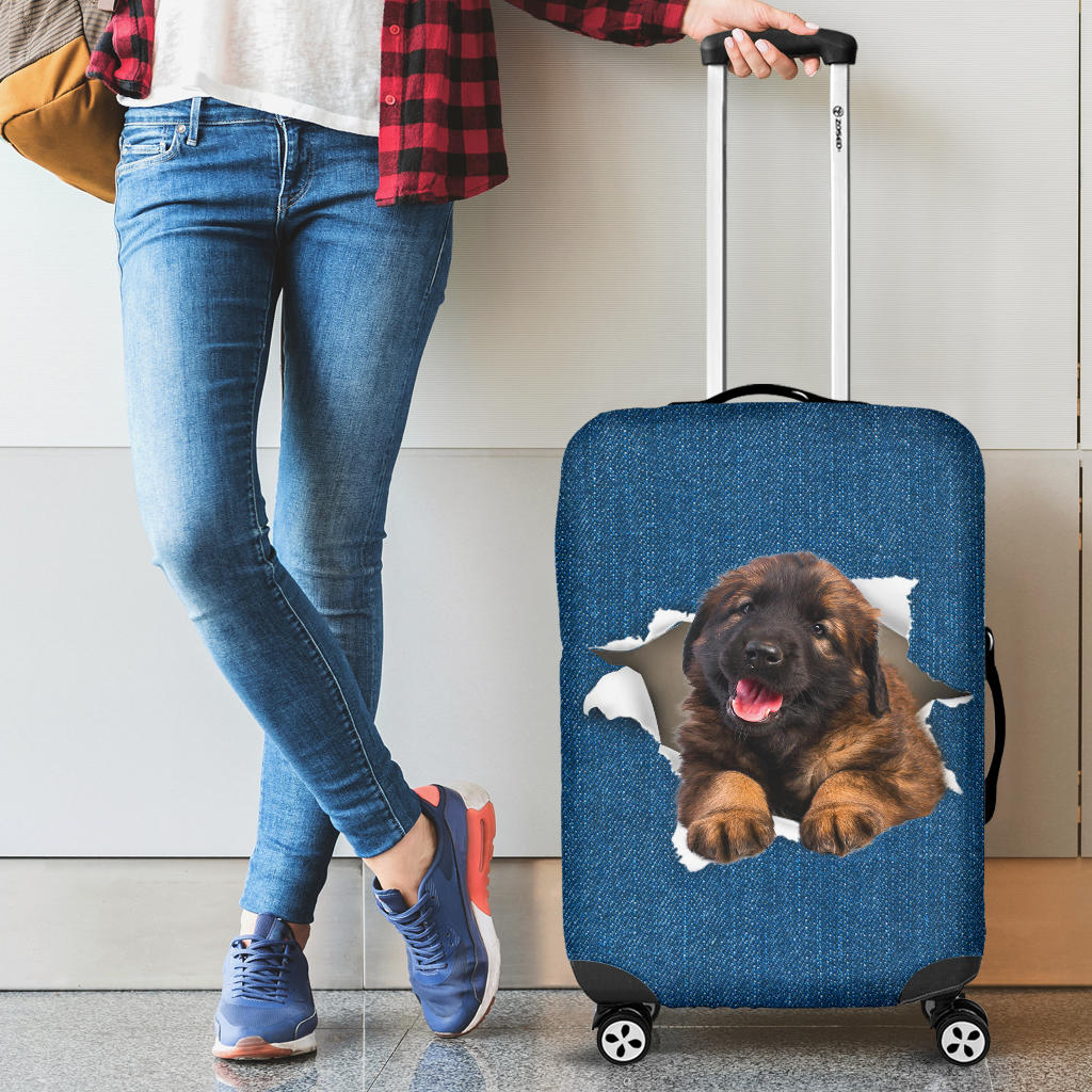 Leonberger-Torn Paper Luggage Covers