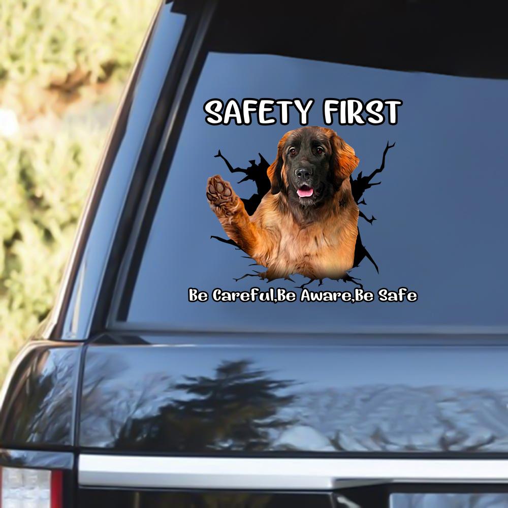 Leonberger Safety First Decal