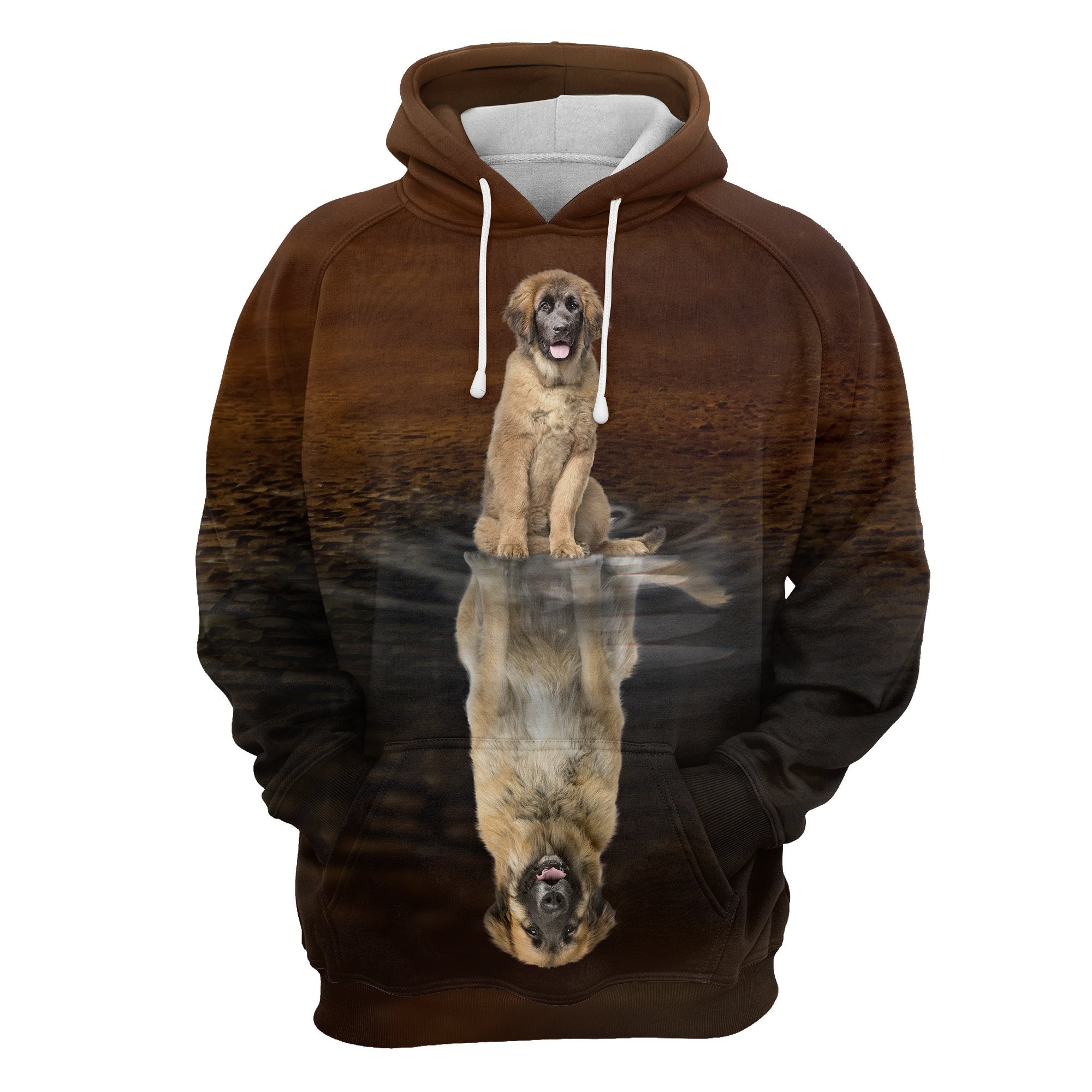 Cute Leonberger Reflection All Over Hoodie