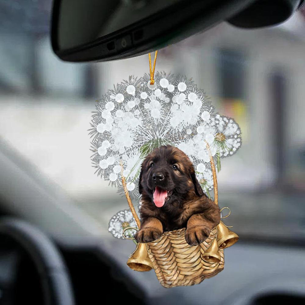 Leonberger-Dandelion-Two Sided Ornament