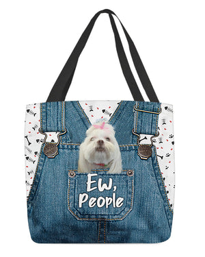 Lhasa Apso-EW people-Cloth Tote Bag