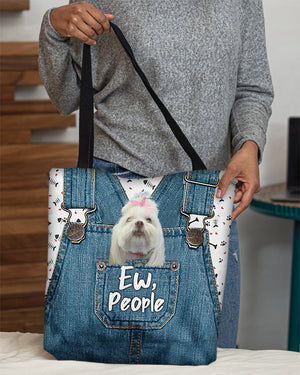 Lhasa Apso-EW people-Cloth Tote Bag