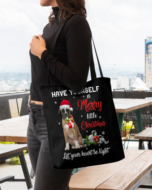 Little Christmas-BROWN Boxer-Cloth Tote Bag