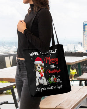 Little Christmas-Beagle 1-Cloth Tote Bag