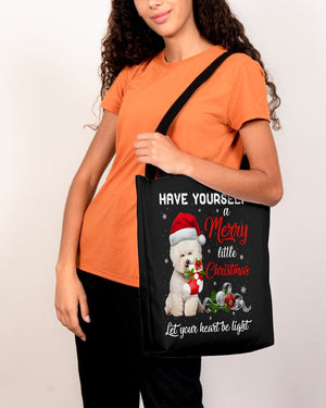 Little Christmas-CREAM Bichon Frise-Cloth Tote Bag