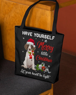 Little Christmas-English Springer Spaniel 1-Cloth Tote Bag