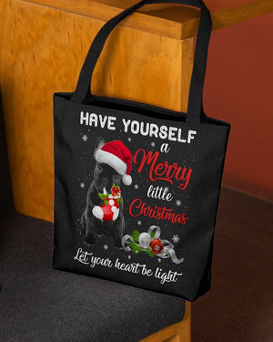 Little Christmas-French Bulldog 3-Cloth Tote Bag