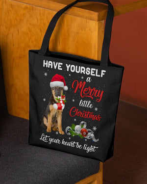 Little Christmas-German Shepherd 1-Cloth Tote Bag