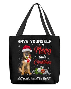 Little Christmas-German Shepherd 1-Cloth Tote Bag