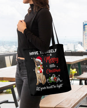 Little Christmas-German Shepherd 2-Cloth Tote Bag