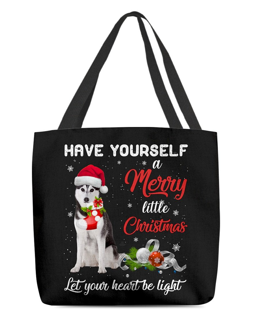 Little Christmas-Husky 1-Cloth Tote Bag