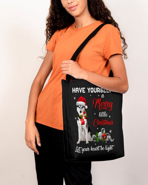 Little Christmas-Husky 1-Cloth Tote Bag