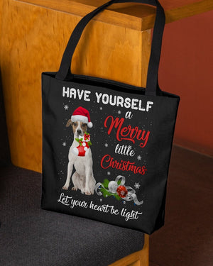 Little Christmas-Jack Russell Terrier 1-Cloth Tote Bag