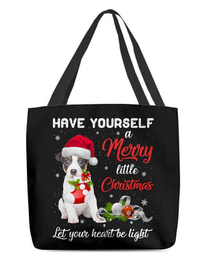 Little Christmas-Jack Russell Terrier 2-Cloth Tote Bag