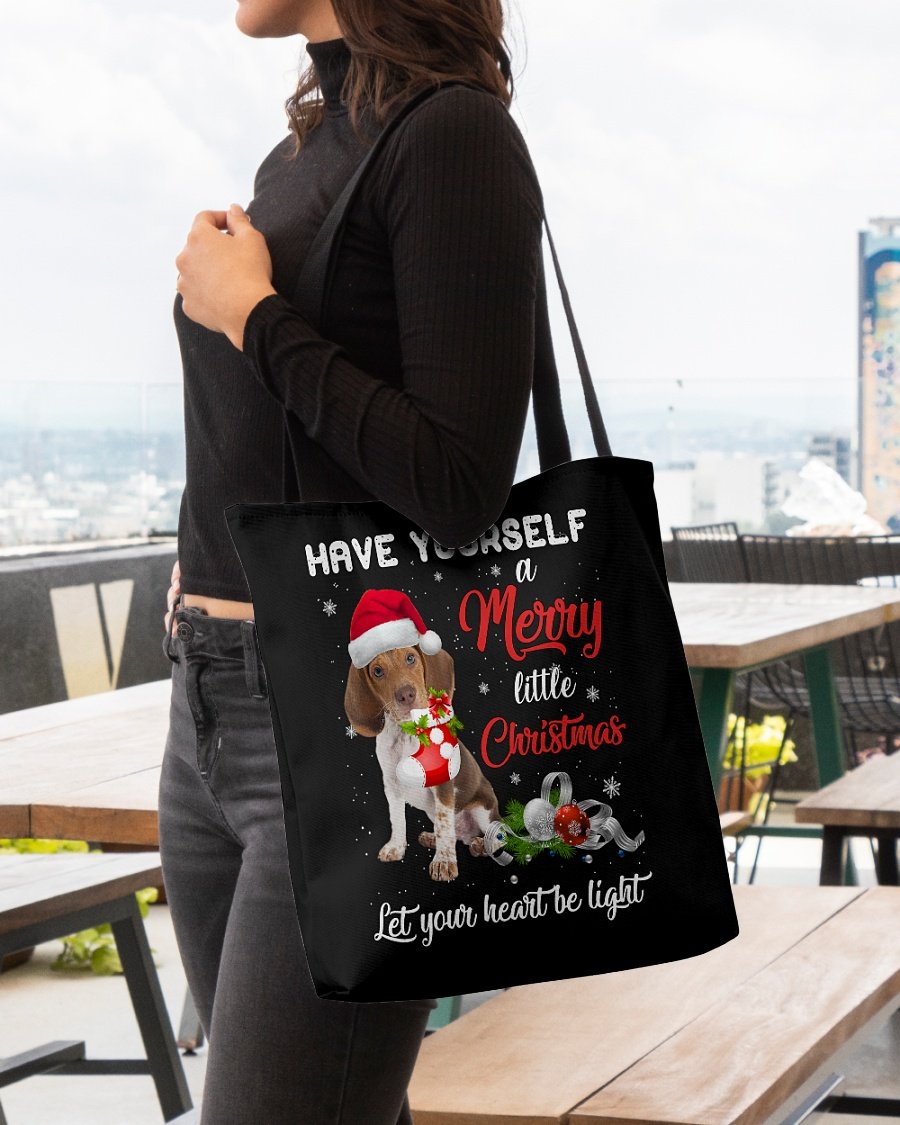 Little Christmas-Pocket Beagle-Cloth Tote Bag