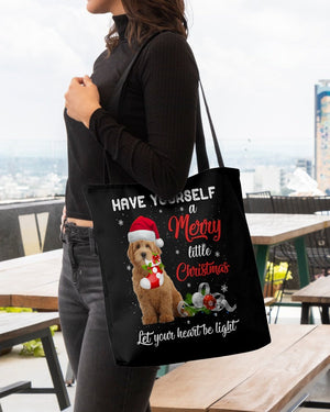 Little Christmas-RED Goldendoodle-Cloth Tote Bag