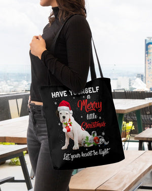 Little Christmas-WHITE Boxer-Cloth Tote Bag