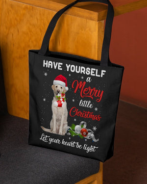 Little Christmas-YELLOW Labrador-Cloth Tote Bag