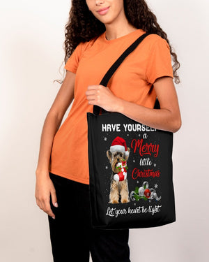 Little Christmas-Yorkshire Terrier-Cloth Tote Bag