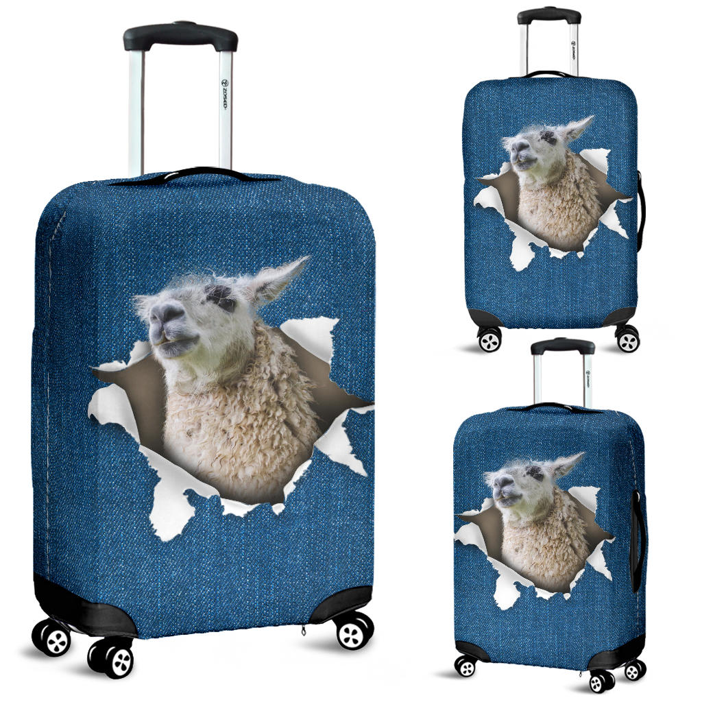 Llama-Torn Paper Luggage Covers2