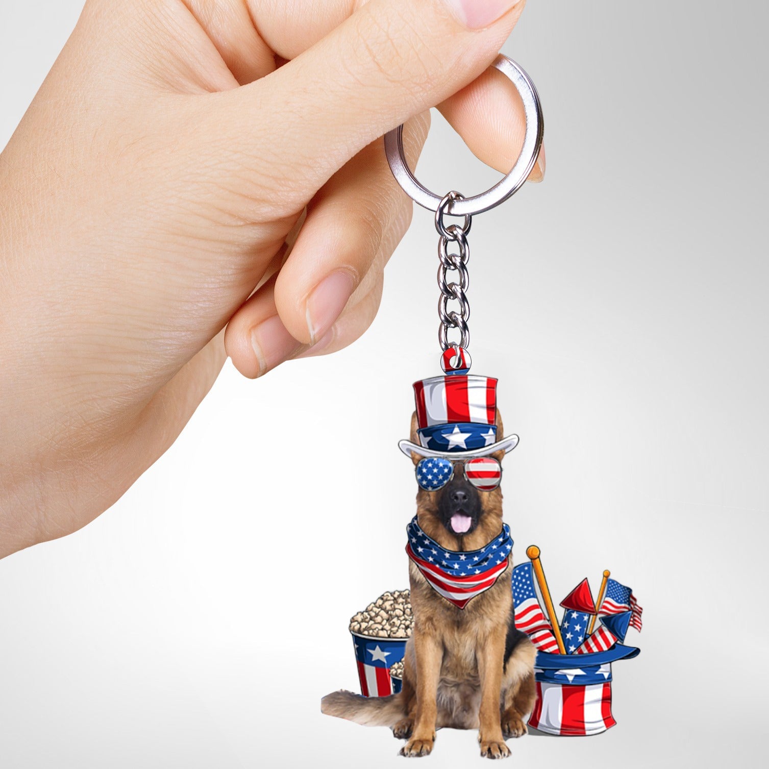 July Stuff Flat Acrylic Keychain