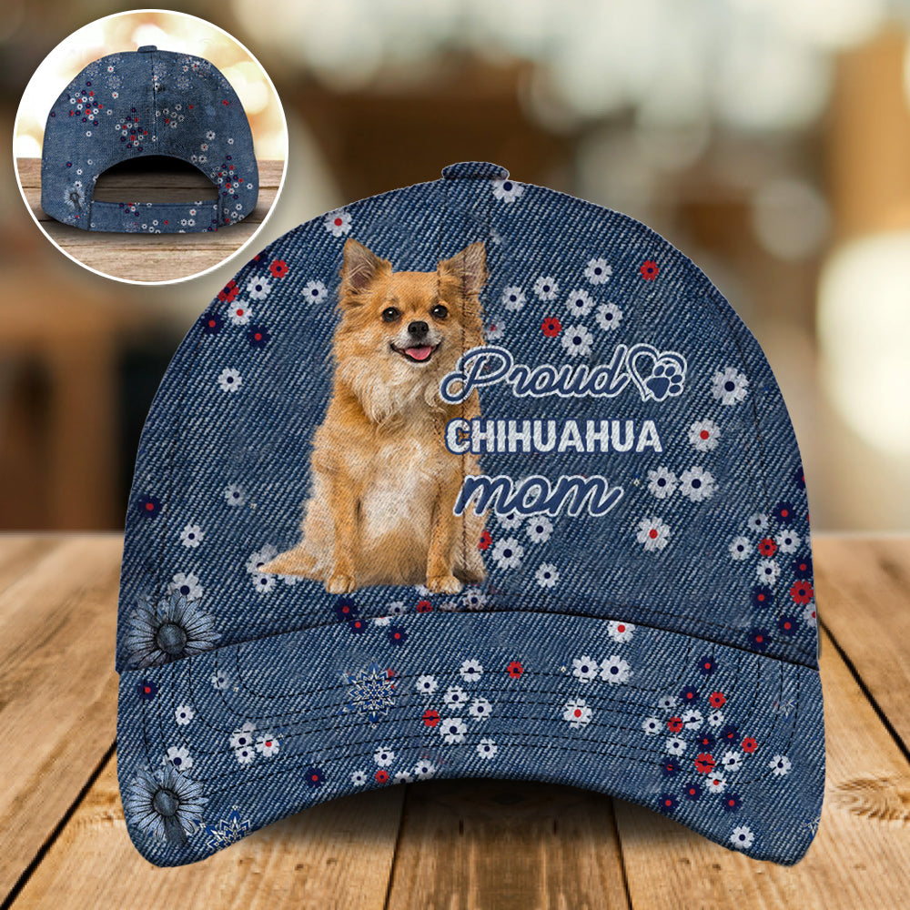 Long Hair Chihuahua-Pround mom-Cap