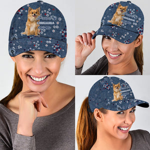 Long Hair Chihuahua-Pround mom-Cap